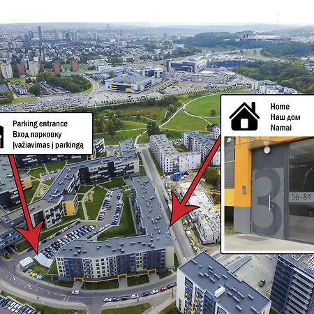 Apartment Ozas With Parking Vilnius